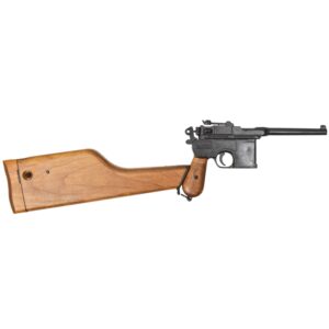 Декоративный пистолет ANTIQUE PISTOL (Макет пистолета Маузер с дер. накладками(1025)