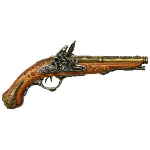 Декоративный пистолет PRE-1898 FLINTLOCK (Пистоль двуствольный с ударно-кремниевым замком, изготовленный для Наполеона в  1806 году)(1026)