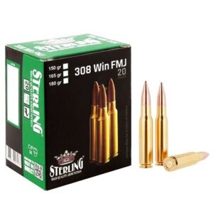 Патроны нарезные STERLING 308Win (7.62*51) 147G FMG (500.308.FMJ)
