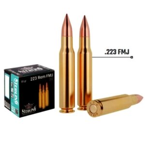 Патроны нарезные STERLING 223Rem 55 GFMJ (500.223.FMJ)