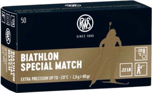 Патрон для нарезного оружия RWS (.22 l.r.) Premium Biathlon Special Match (40grs)(2,6г)