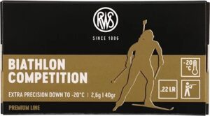 Патрон для нарезного оружия RWS (.22 l.r.) Premium Biathlon Competition (40grs)(2,6г)