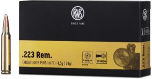 Патрон для нарезного оружия RWS (.223 Rem.) Target Elite Plus (69grs)(4,5г)
