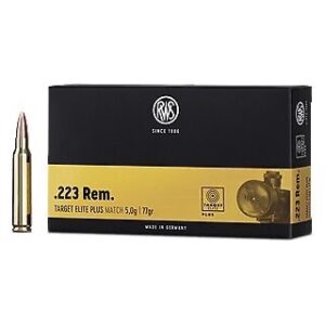 Патрон для нарезного оружия RWS (.223 Rem.) Target Elite Plus (77grs)(5,0г)