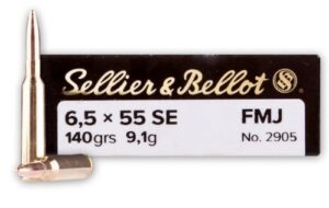 Патрон для нарезного оружия S&B (6,5×55 SE) (FMJBT-2905)(140grs)(9,1г)