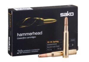 Патрон для нарезного оружия SAKO (.30-06 Sprg.) HAMMERHEAD (BSP-256A)(180grs)(11,66г.)