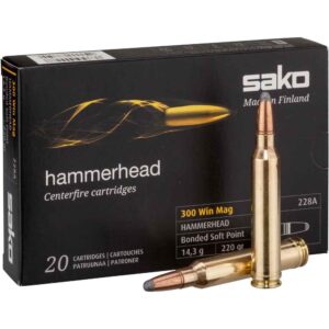 Патрон для нарезного оружия SAKO (.300 Win.Mag.) HAMMERHEAD (BSP-228A)(220grs)(14,26г.)