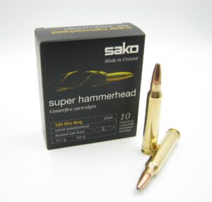Патрон для нарезного оружия SAKO (.300 Win.Mag.) HAMMERHEAD SUPER (BSP-236A)(180grs)(11,66г.)