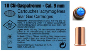 Патрон для газового оружия WADIE — CN (9мм)
