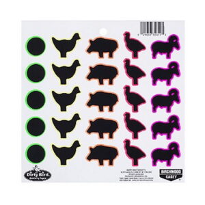 Мишени (бумажные) BIRCHWOOD Мод. MCA-20 DIRTY BIRD MULTI-COLOR ANIMALS