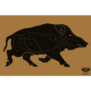 Мишень (пластиковая) BIRCHWOOD Мод. IPSC PRACTICE Коричн./Белый