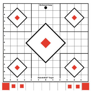 Мишени (бумажные) BIRCHWOOD Мод. STICK-A-BULL 12″ SIGHT-IN