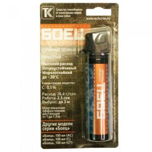 Газовый баллон Боец (струйный пенный, с защитной крышкой флип-топ, в блистере) 100 мл