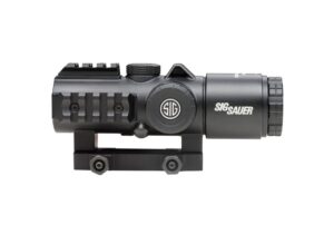 Оптический прицел SIG-SAUER Мод. BRAVO5 5×32 (IR: 5.56/7.62 HORSESHOE DOT)(кронштейн FIX на шину PICATINNY/WEAVER)