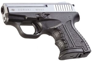 Газовый пистолет ZORAKI Мод. M807-T SHINY CHROME (к.-бр: 8мм P.A.)(7-зарядн.)