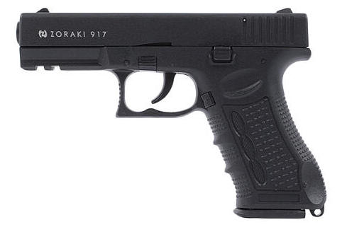 Газовый пистолет ZORAKI Мод. 917-TD BLACK (к.-бр: 9мм P.A.)(17-зарядный)(футляр)