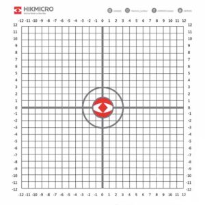 Мишень HIKMICRO Мод. ZEROING TARGET для пристрелки тепловизионных прицелов