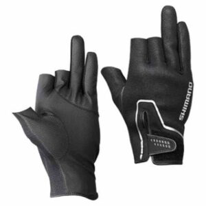 Перчатки SHIMANO Мод. PEARL FIT GLOVES 3 FINGERS CUT BLACK