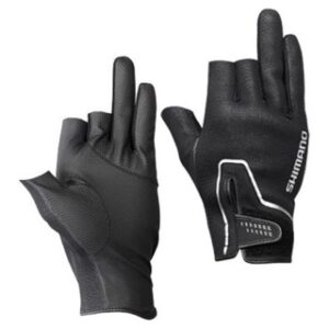 Перчатки SHIMANO Мод. PEARL FIT GLOVES 3 FINGERS CUT BLACK