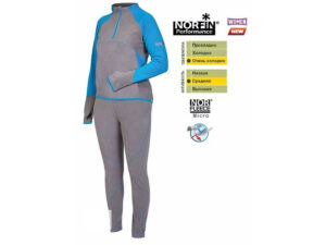 Костюм флисовый (женский)(термо-белье) NORFIN Мод. PERFORMANCE DEEP BLUE