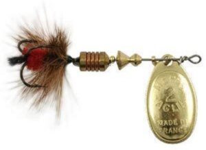 Блесна MEPPS AGLIA MOUCHE (gold red fly)