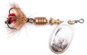 Блесна MEPPS AGLIA MOUCHE (silver red fly)