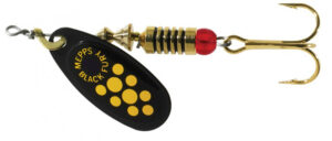 Блесна MEPPS BLACK FURY (black yellow dots)