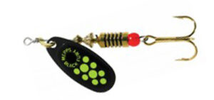 Блесна MEPPS BLACK FURY (black chartreuse dots)