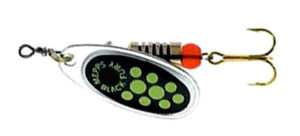 Блесна MEPPS BLACK FURY (silver chartreuse dots)