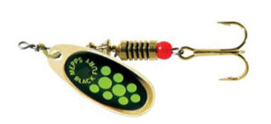 Блесна MEPPS BLACK FURY (gold chartreuse dots)