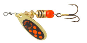 Блесна MEPPS BLACK FURY (gold orange dots)