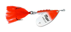 Блесна MEPPS AGLIA N 7 (red — white/silver)