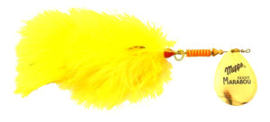 Блесна MEPPS GIANT MARABOU (gold/chartreuse tail)