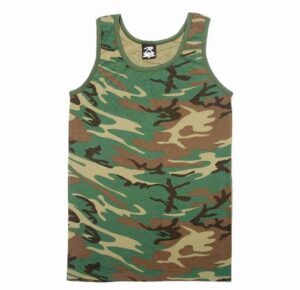 Майка ROTHCO Мод. TANK TOP (poly/cotton)(Woodland Camo)