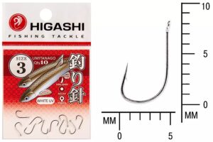 Крючки HIGASHI Мод. UMITANAGO RINGED #3
