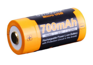 Аккумулятор (Li-ion) FENIX Мод. ARB-L16-700UP 16340 (3.6V)(700mAh)(PCB)(зарядка от USB + зар.устройство)