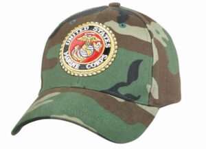 Кепка ROTHCO Мод. DELUXE LOW PROFILE INSIGNIA «MARINES» (Woodland Camo)