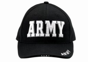 Кепка ROTHCO Мод. DELUXE LOW PROFILE INSIGNIA «ARMY» (Black)