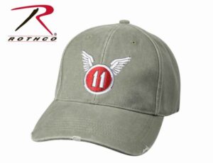 Кепка ROTHCO Мод. VINTAGE LOW PROFILE INSIGNIA «11-th AIRBORNE» (O.D.)
