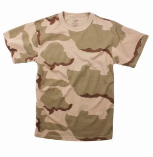 Майка ROTHCO Мод. MILITARY (короткий рукав)(poly/cotton)(Desert Camo)