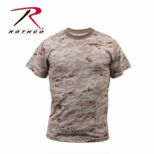 Майка ROTHCO Мод. MILITARY (короткий рукав)(poly/cotton)(Desert Digital Camo)
