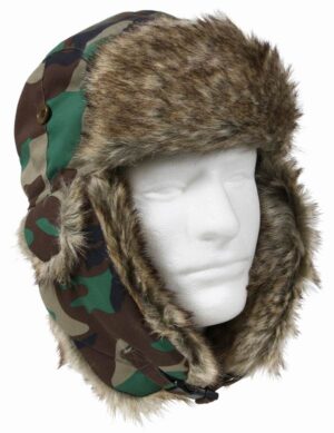 Шапка ROTHCO Мод. FUR (Woodland Camo)