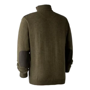 Пуловер DEERHUNTER-SHEFFIELD ZIP-NECK (хаки)