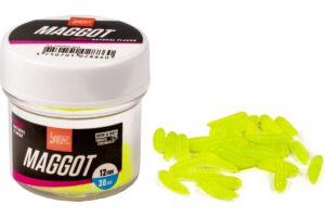 Искусственная насадка LUCKY JOHN Мод. PRO SERIES MAGGOT GREEN