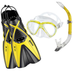 Комплект MARES X-ONE MAREA: Маска + Трубка + Ласты (REFLEX YELLOW)