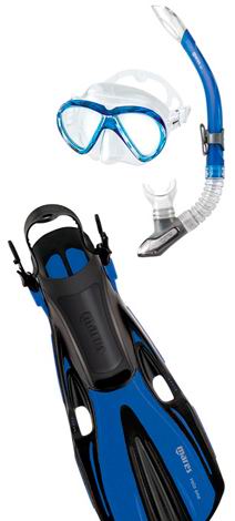 Комплект MARES VOLO ONE MAREA: Маска + Трубка + Ласты (REFLEX BLUE)