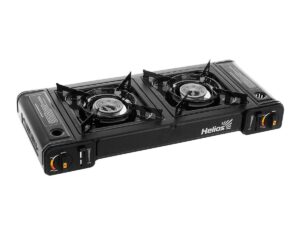 Плита газовая портативная HELIOS двухконфорочная Мод. HS-BDZ-180A