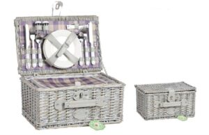 Корзина для пикника ZHIQUAN плетеная Мод. ZQ23-251 на 4 персоны