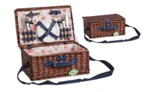 Корзина для пикника ZHIQUAN плетеная Мод. ZQ23-282 на 4 персоны