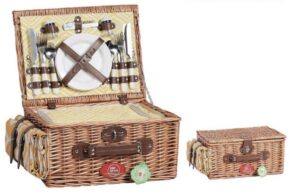 Корзина для пикника ZHIQUAN плетеная Мод. ZQ23-238 на 4 персоны